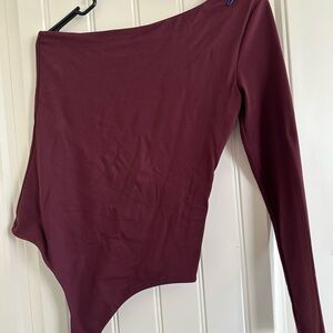Nuuds One Shoulder Bodysuit Medium New